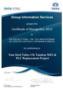 ata Steel UK Project Award